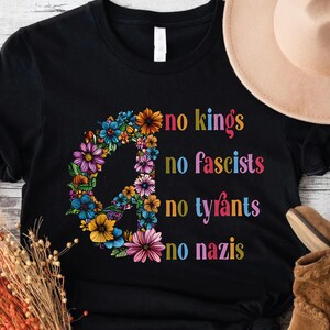 No Kings in America Shirt, Political Statement, Protest Shirt, Anti-MAGA, Protest Apparel, Resist Tee, Rejecting Republican Oligarchy.