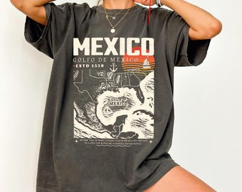 Camiseta unisex con arte retro vintage del Golfo de México