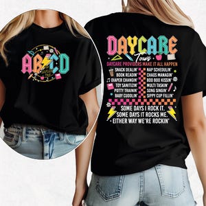 Retro Daycare Tour Shirt, Daycare Shirt, Daycare Worker Gift, Cute Daycare Staff Crew, Childcare Provider Shirt, Toddler Teacher.