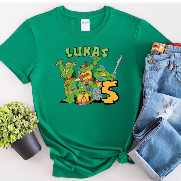 Custom Turtles Birthday Shirt: Matching Kid's Party Tee