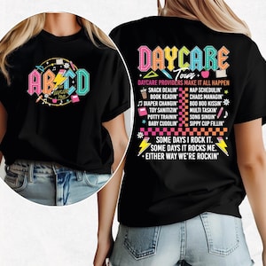 Retro Daycare Tour Shirt, Daycare Shirt, Daycare Worker Gift, Cute Daycare Staff Crew, Childcare Provider Shirt, Toddler Teacher.
