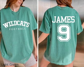 Custom Football Team Shirt: Personalized Name & Number Tee