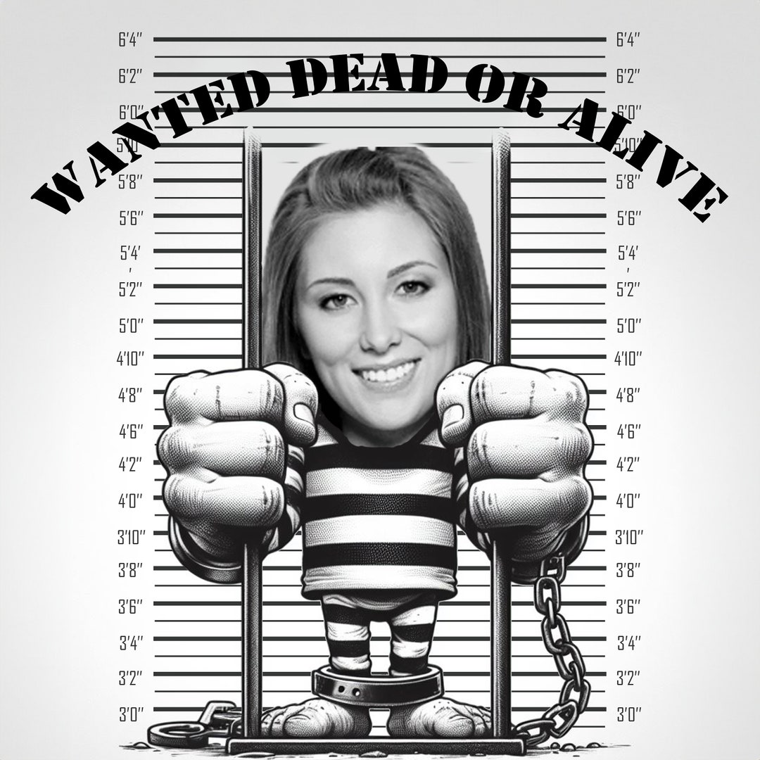 Mugshot Backdrop and Mugshot Sign,image & Text Personalized