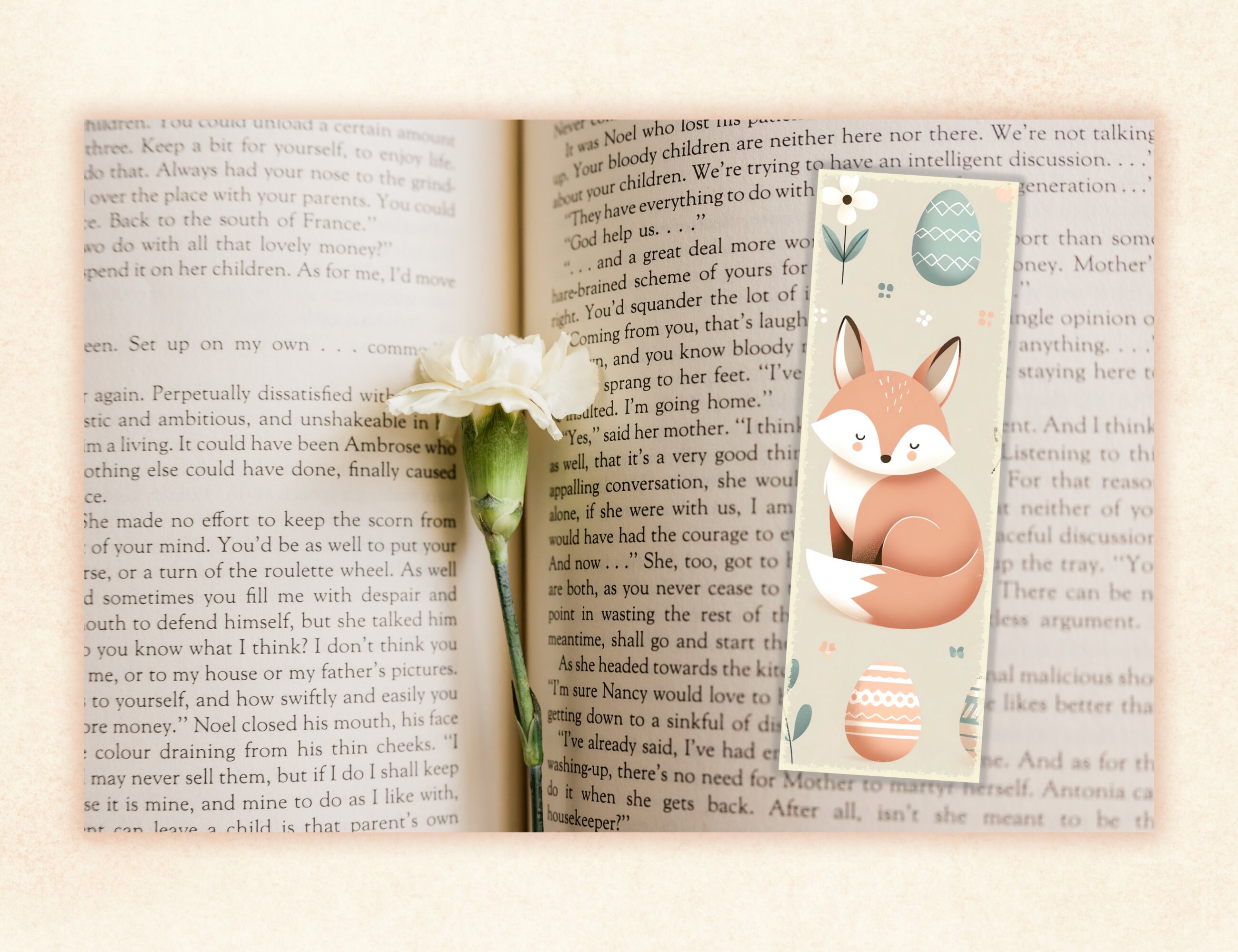 Woodland Easter Printable Bookmarks for Book Lovers, Easter Cute Animal ...