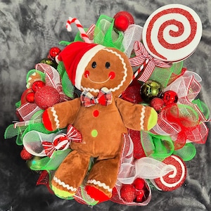 Gingerbread Man Custom Wreath