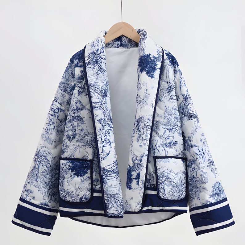Cute Winter Coat For Women Floral Spring Quilted Jacket Etsy Cute winter coat for women floral spring quilted jacket etsy