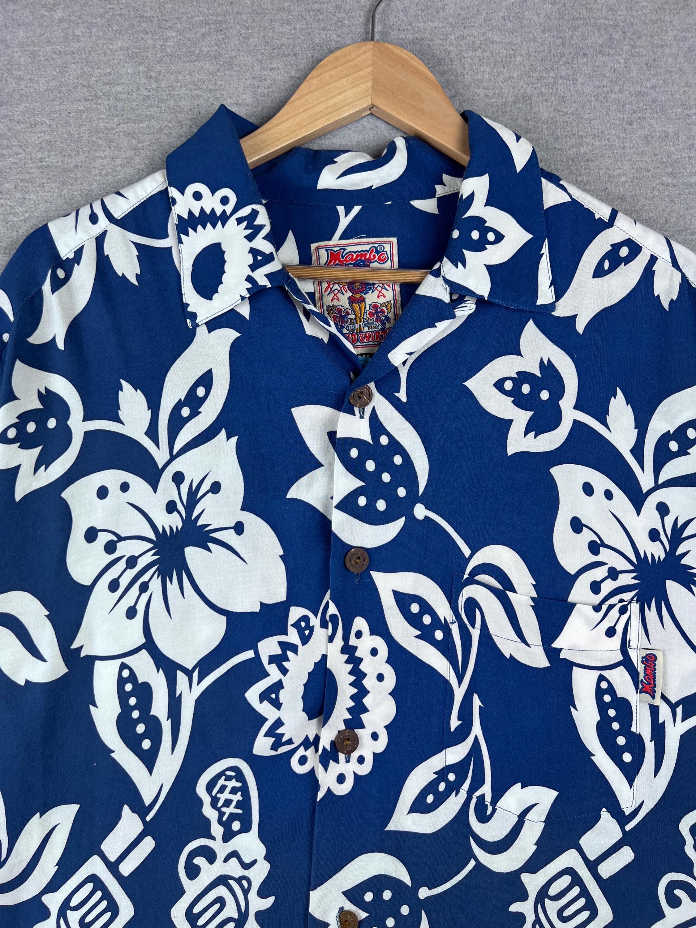 Mambo Vintage Monogram Hawaiian Loud Shirt Size : XL - Etsy Canada