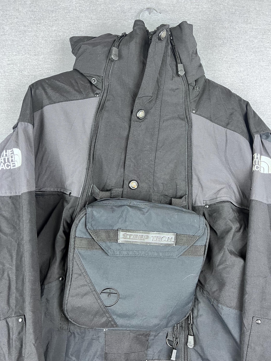 North Face Mens Black/gray Vintage Steep Tech Jacket Size 3XL - Etsy