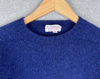 The Highlander Wool Knit Navy Sweater Women’s Size 40 50s 60s