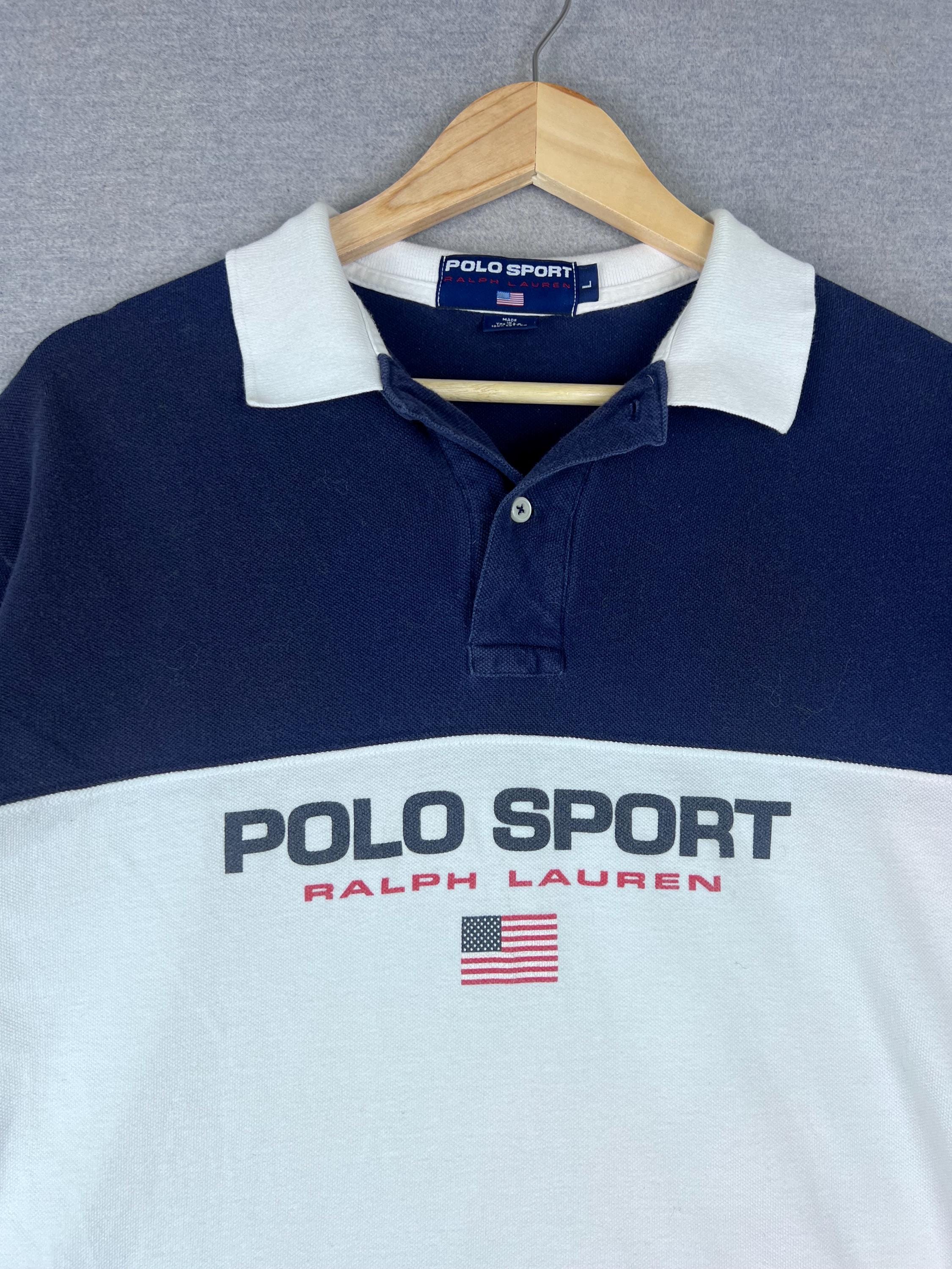 Vintage Ralph Lauren Polo Sport Polo Size L 90s Made in USA - Etsy