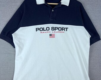 Vintage Ralph Lauren Polo Sport Polo Size L 90s Made in USA - Etsy