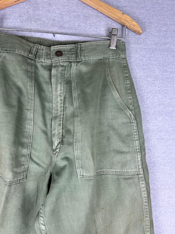 Vintage Loom Sanforized OG-107 Utility Pants 27x28 Army Military