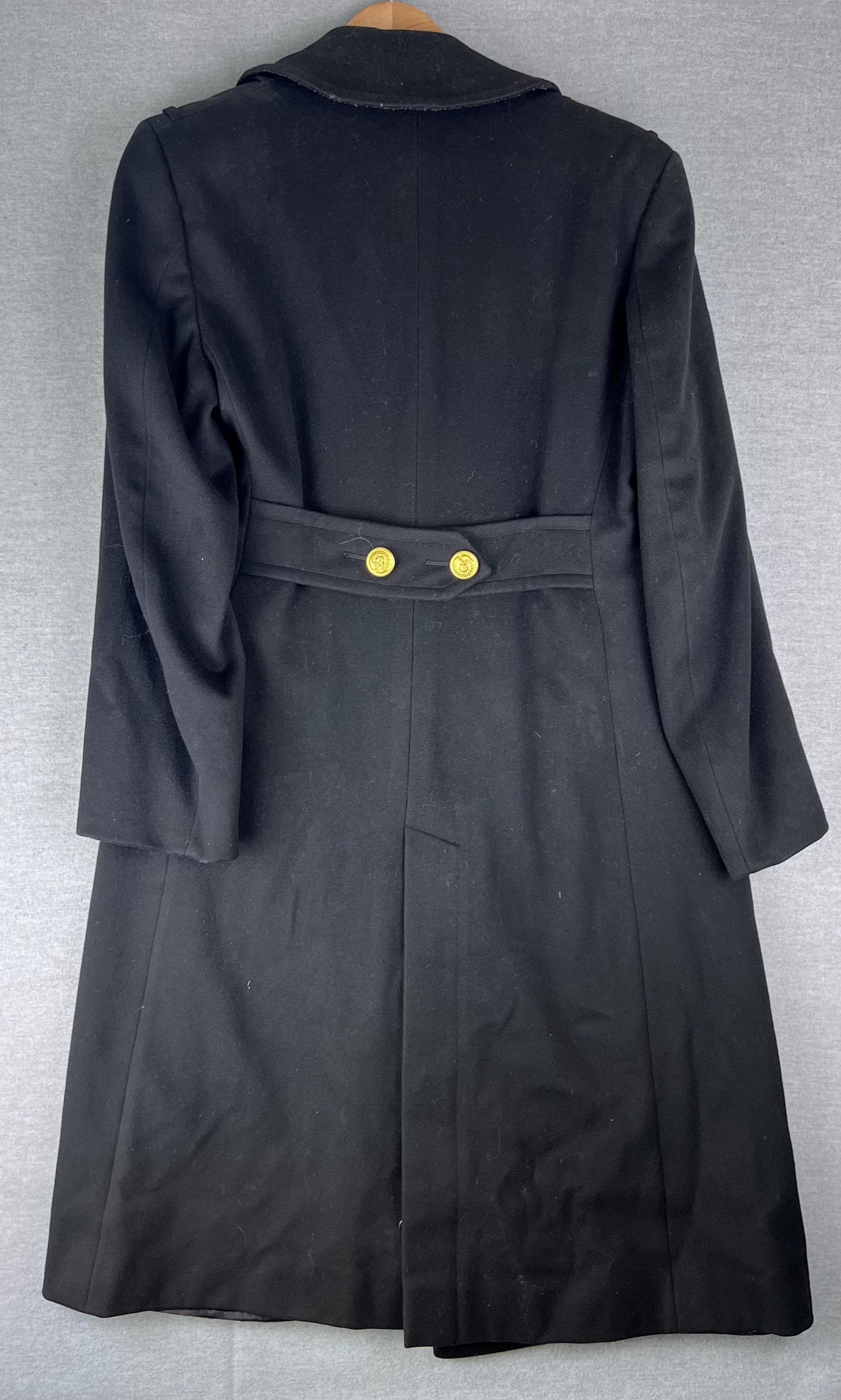 Vintage Jacob Reeds Sons US Coast Guard Full Length Wool Trench