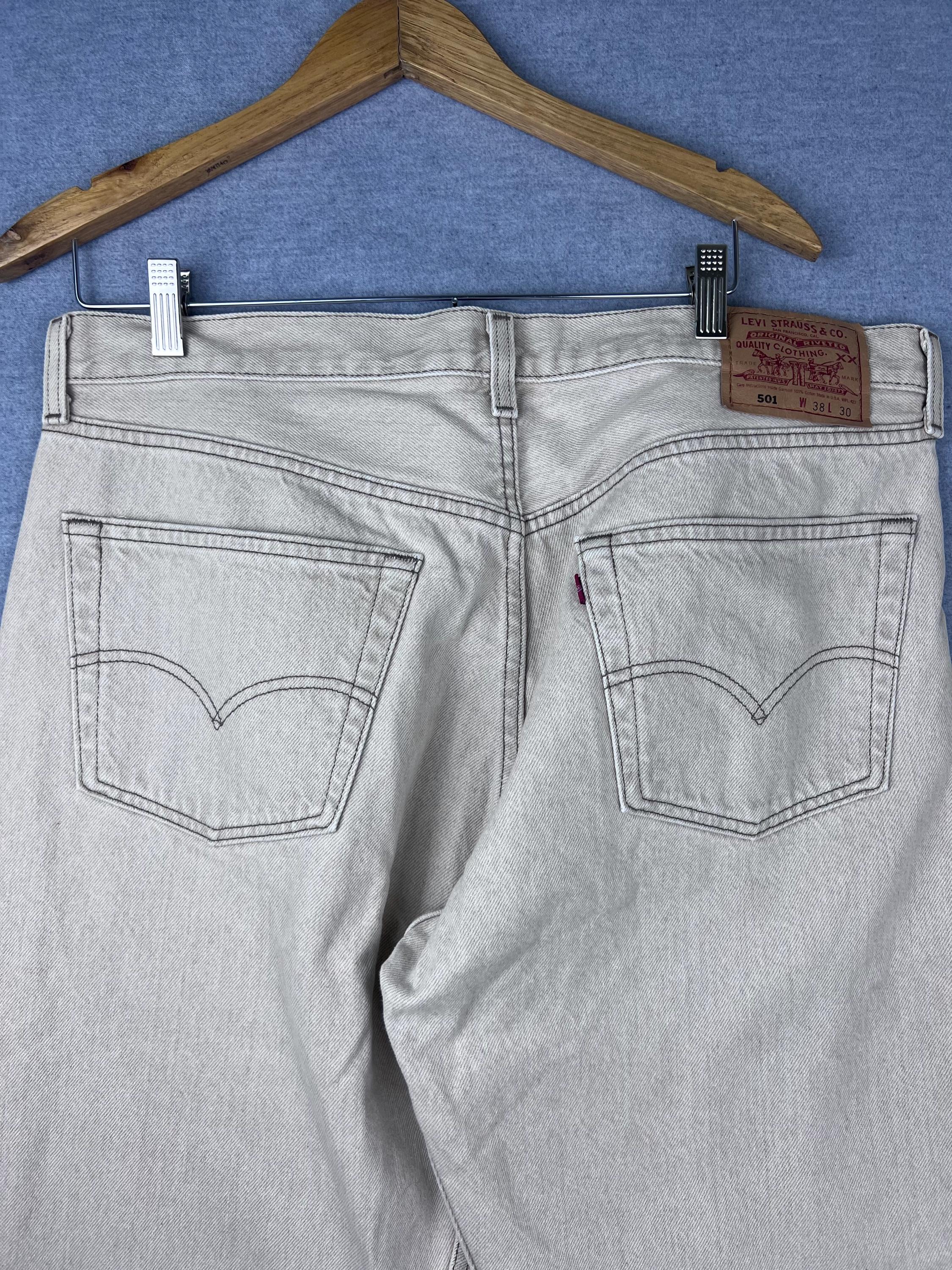 パンツ 80s Levi's501 w35 w38 made in USA 1980's, 90's, Vintage Levis 501 Raw Hem Jeans, Made in USA