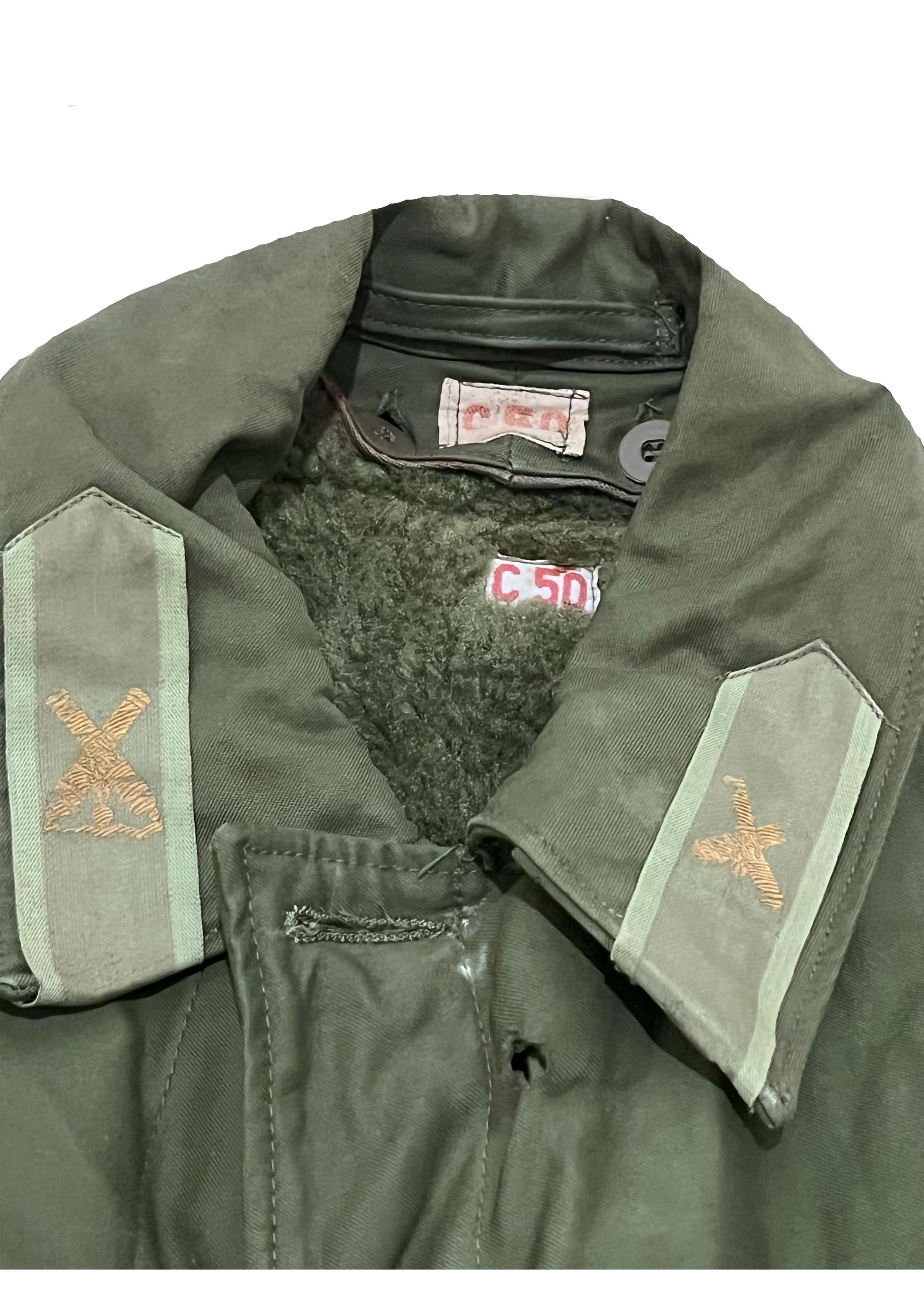 Vintage Swedish Military C50 Field Jacket Button up Parka Coat