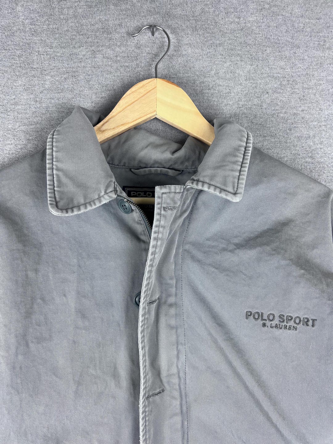 ジャケット・アウター 90s Polo by Ralph Lauren grey jacket Polo Sport 90S Deck Jacket Polosport Ralph Lauren Size L - Etsy Israel