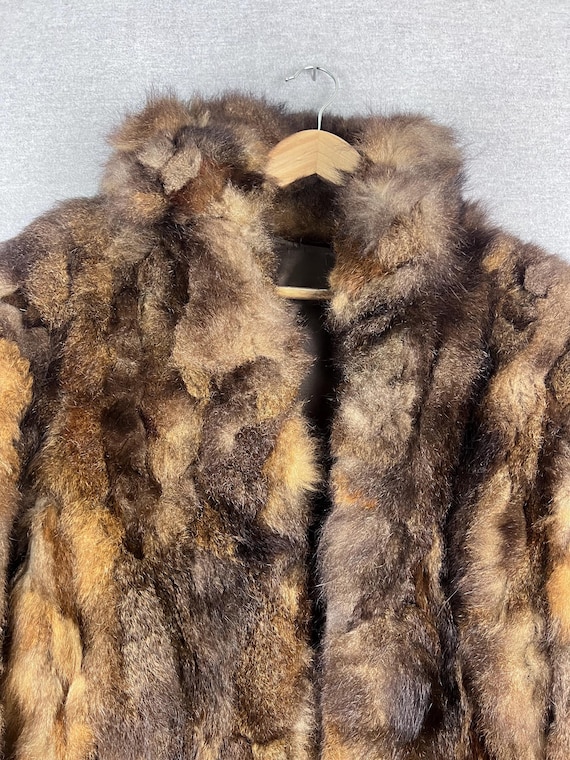 Vintage 70's SEARS the Fashion Place Womens Faux Fur Coat Jacket