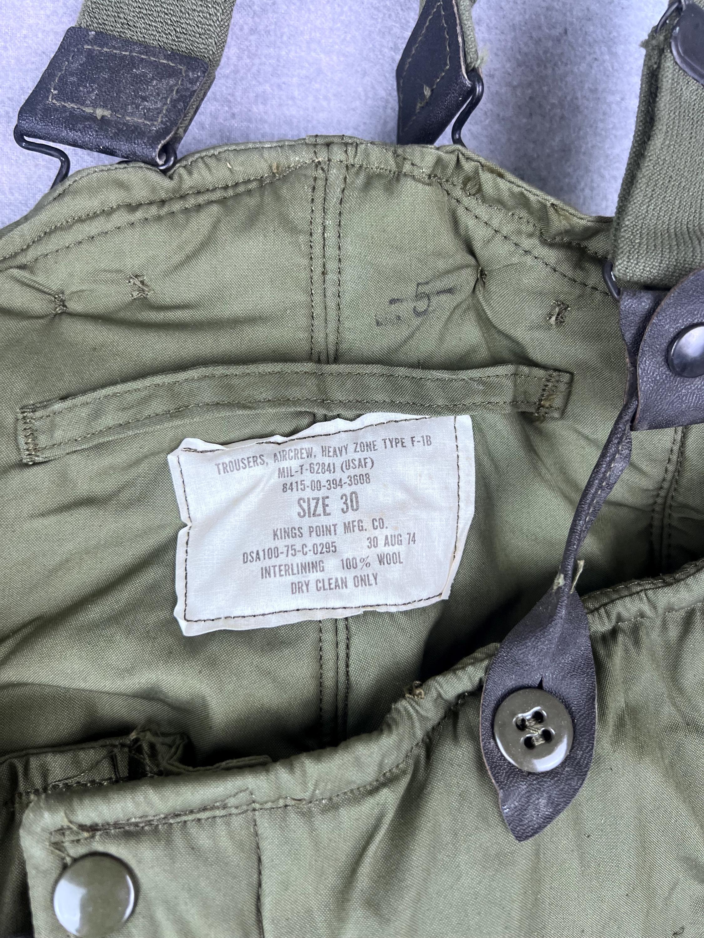 USAF米空軍AIR CREW HEAVY TROUSERSレザーパッチF-1