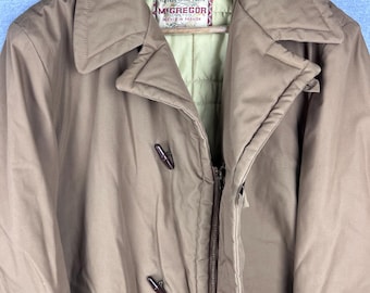 VINTAGE 50s 60s Mcgregor Coat Jacket Size 40 Toggle Duffle Ends of