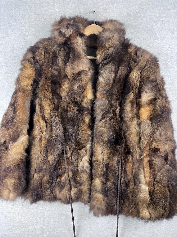Vintage 70's SEARS the Fashion Place Womens Faux Fur Coat Jacket
