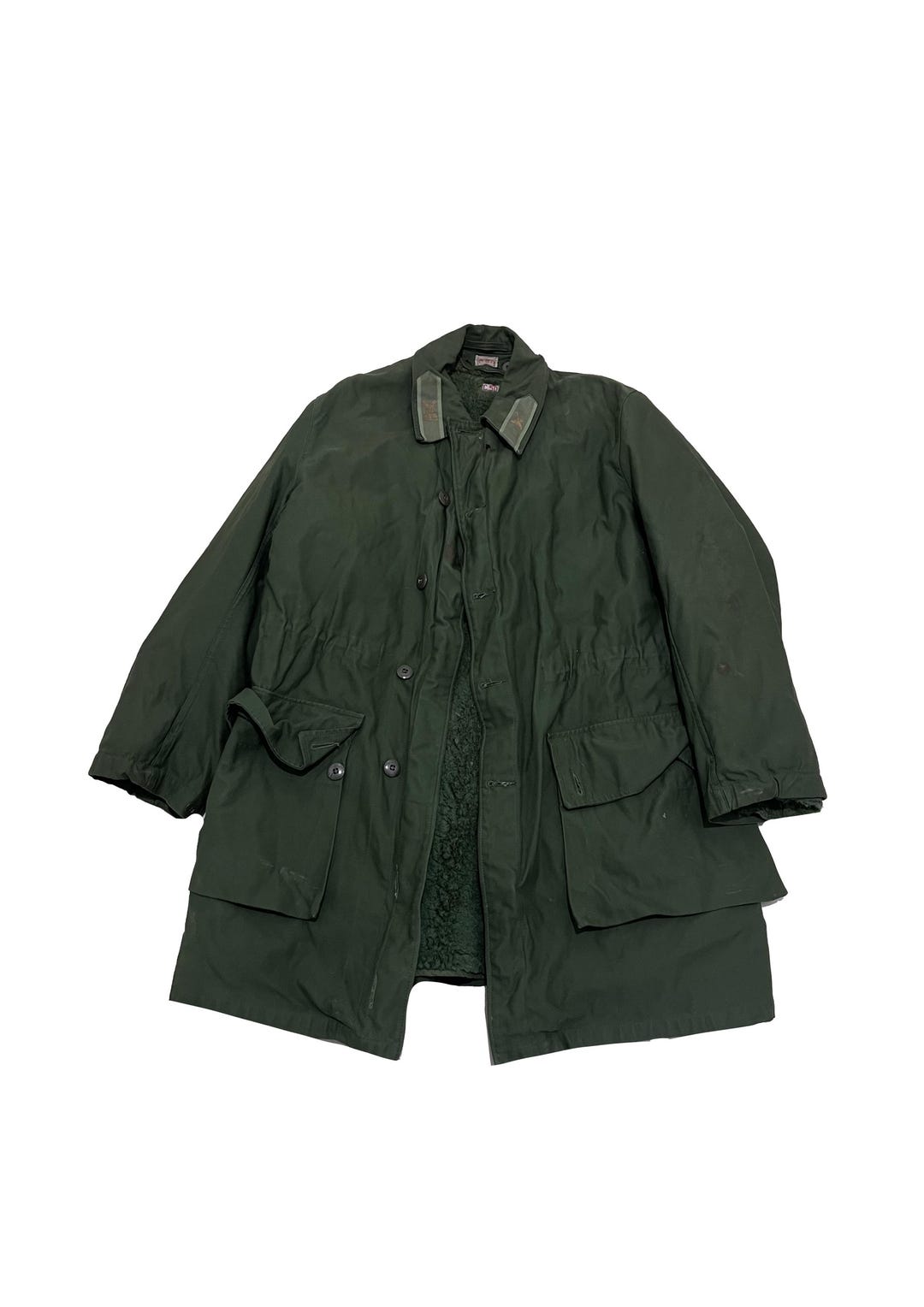 Vintage Swedish Military C50 Field Jacket Button up Parka Coat