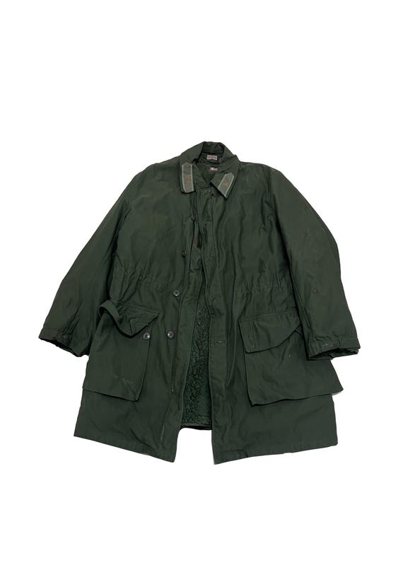 Vintage Swedish Military C50 Field Jacket Button up Parka Coat