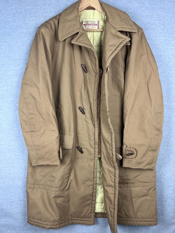 VINTAGE 50s 60s Mcgregor Coat Jacket Size 40 Toggle Duffle Ends of