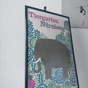 Póster del zoológico Tiergarten Nuremberg tamaño completo