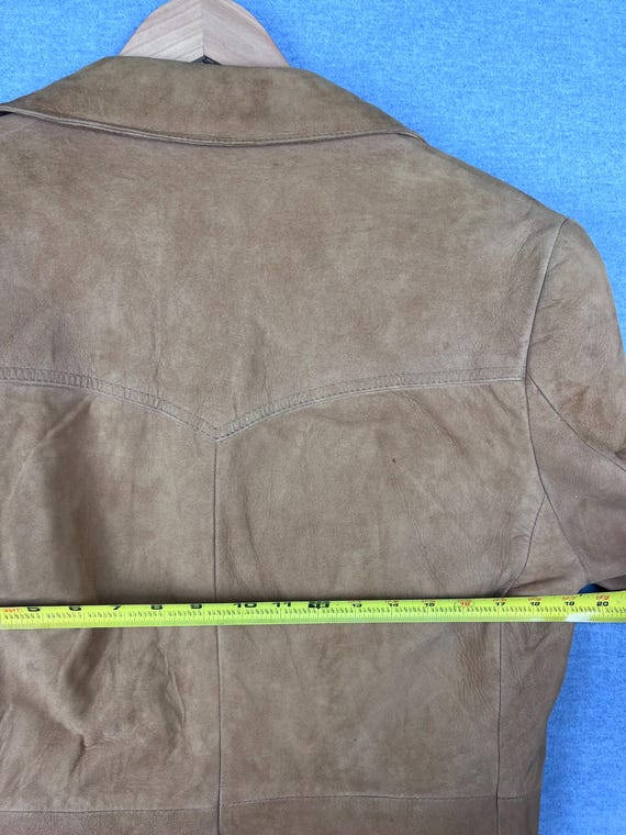 Vintage 70s Sears Suede Leather Jacket Men's Size… - image 6