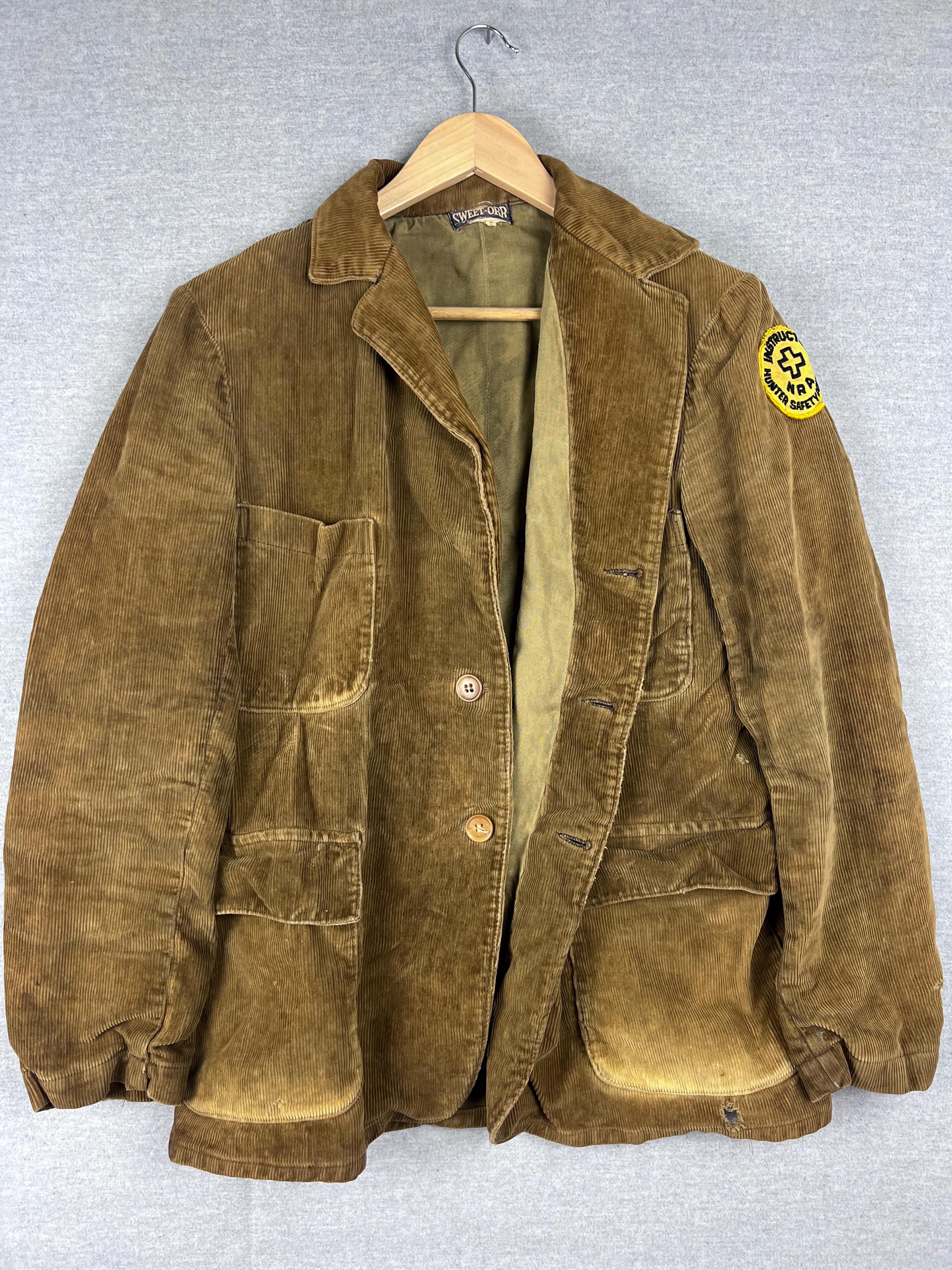 Sweet-Orr 紙マッチ 1940年代？1950年代？ ビンテージ Vintage Hunting Sweet Orr Men's Brown Corduroy Belted Back