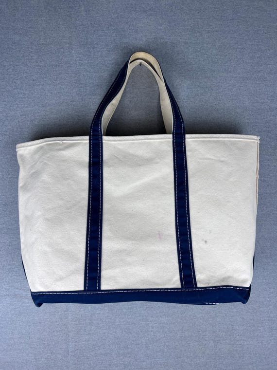 Vintage LL Bean Boat & Tote Navy Blue Canvas Freeport Label - Etsy