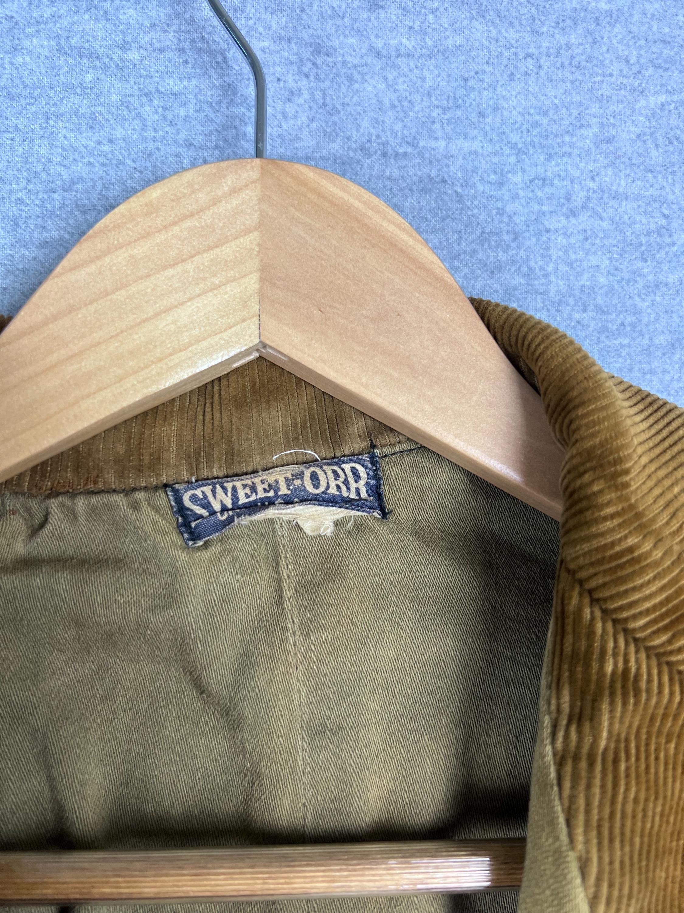 Sweet-Orr 紙マッチ 1940年代？1950年代？ ビンテージ Vintage Hunting Sweet Orr Men's Brown Corduroy Belted Back