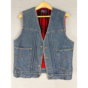 90s Ralph Lauren Denim Vest - Etsy