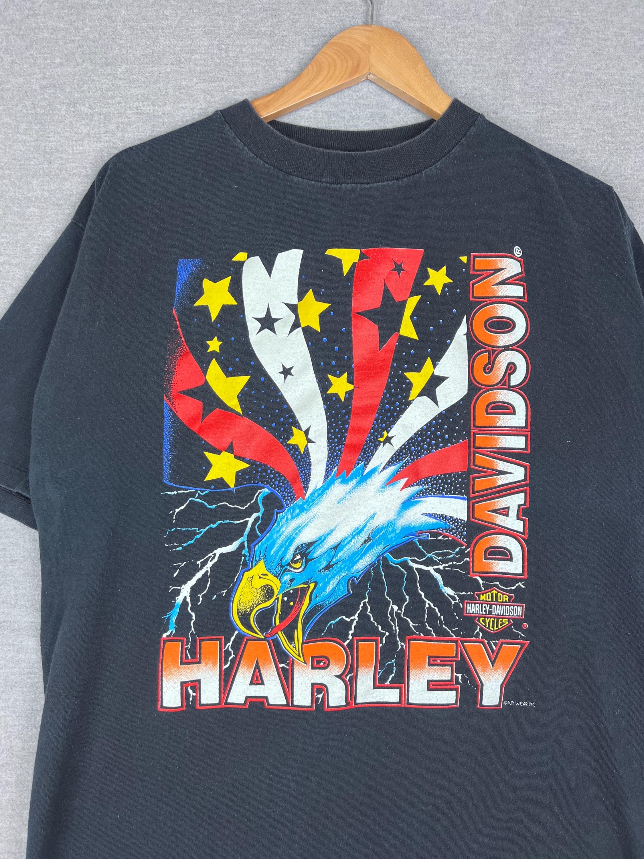 トップス Harley-Davidson 90s USA vintage tee Vintage 90s Harley Davidson Brooklyn New York T-Shirt Adult