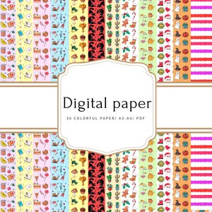 Carta da regalo stampabile / Carta da regalo per le feste con download digitale / Illustrazioni originali / Carta digitale festiva