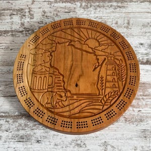 Wisconsin Three Track Cribbage Board