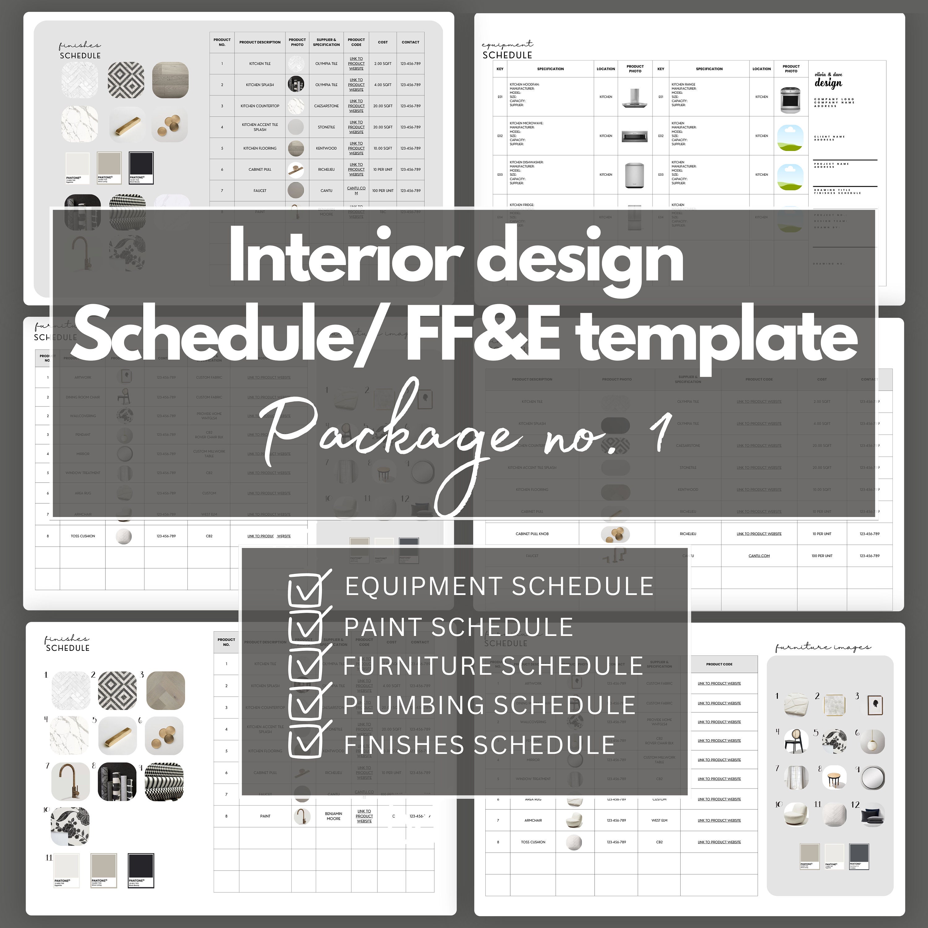Interior Design Schedule Template Fully Editable With Canva Fixture Interior Design Schedule Template Fully Editable With Canva Fixture