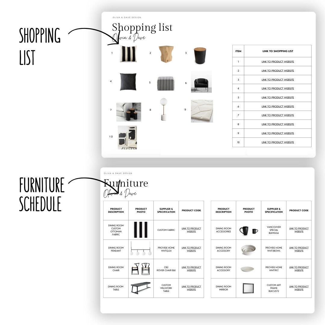 Interior Designer Editable Canva Presentation Template - Etsy