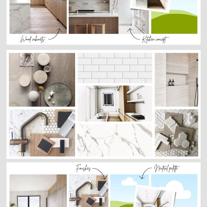 Interior Design Moodboard Template, Canva Editable Moodboard, Furniture ...