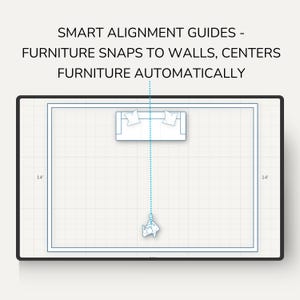 Interactive drag and drop room planner tool | furniture layout | web-based floor plan tool | room layout planner | interior design planner image 5