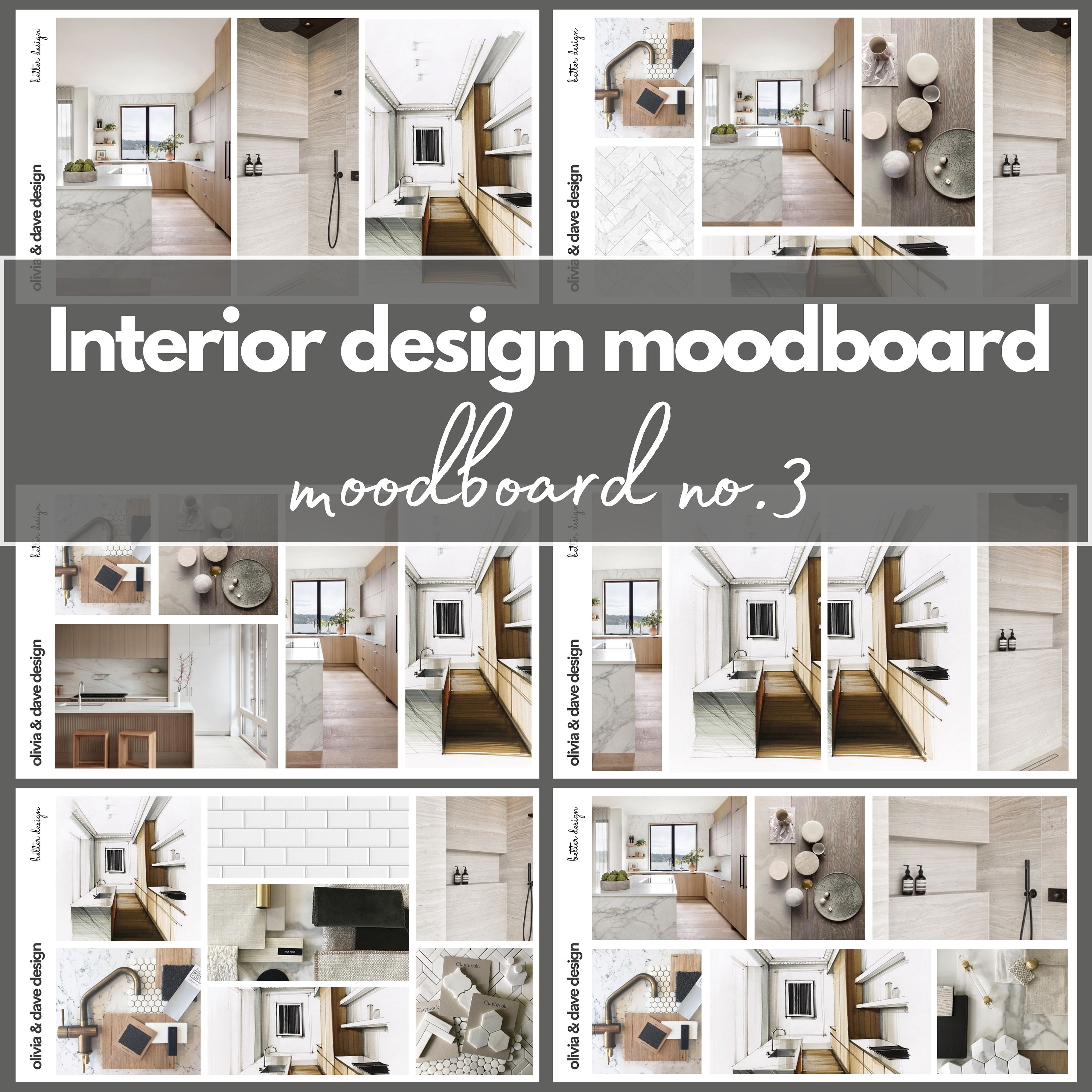 Interior Design Moodboard Template, Canva Editable Moodboard, Furniture ...