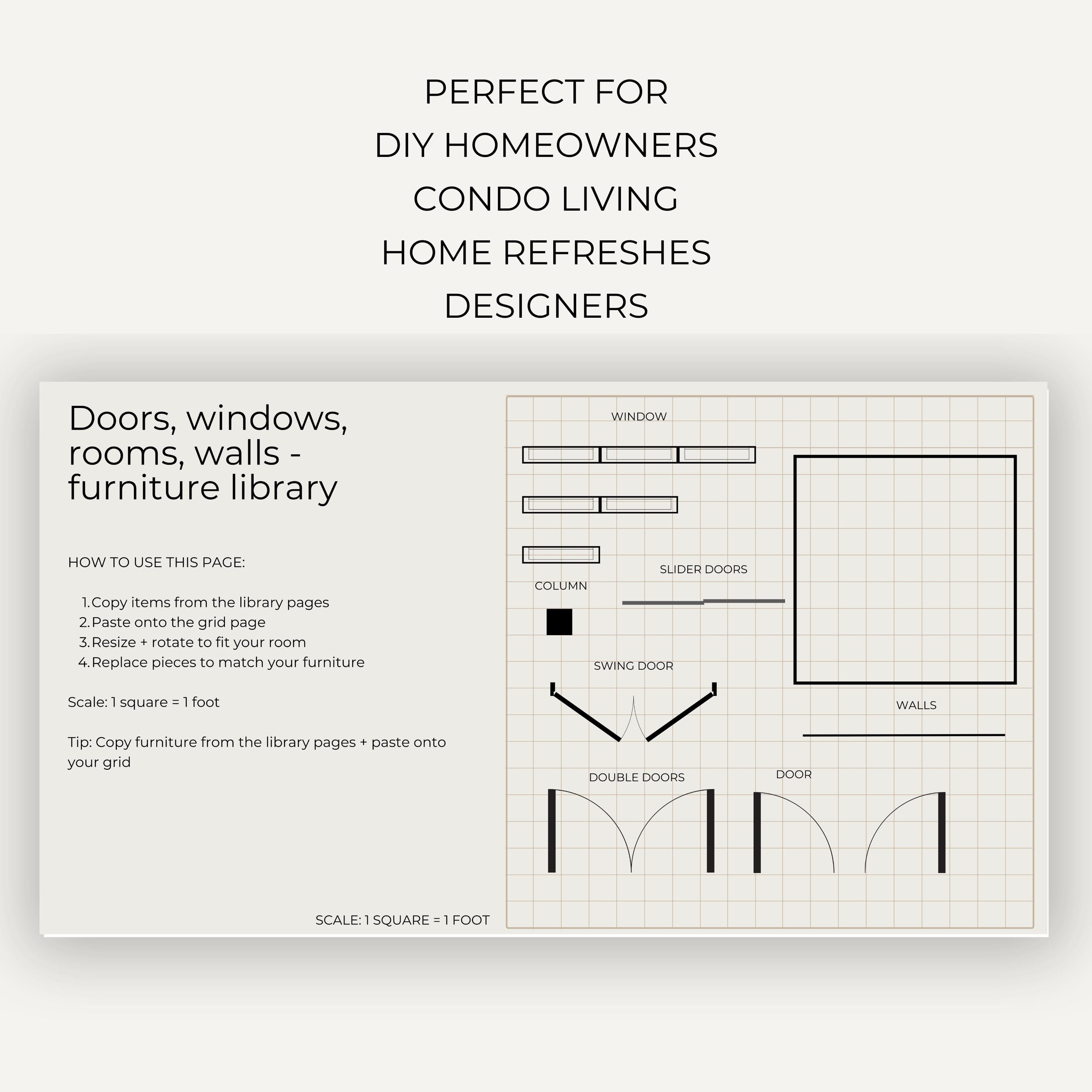 Room Planner Template Canva | Floor Plan Layout Planner | Interior ...