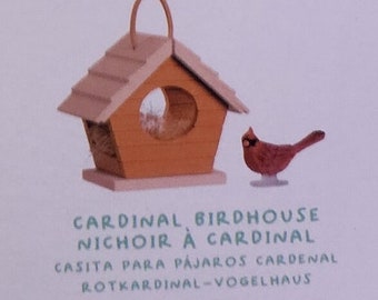 New miniverse Lifestyle Home Series 1 Cardinal Birdhouse