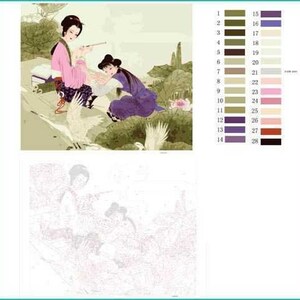 Painting by Number Template, Digital One , Print and Paint 25files, Home Decor, Art - Etsy