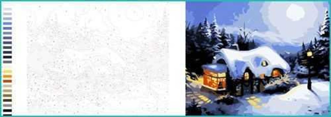 Painting by Number Template, Digital One , Print and Paint 25files, Home Decor, Art - Etsy