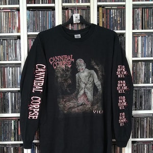 CANNIBAL CORPSE 2004 Vile T-shirt manches longues Death Metal Carcasse / Nécrologie / Nil