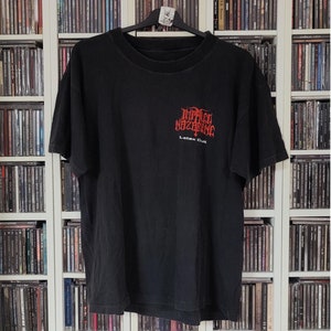IMPALED NAZARENNE 1996 Latex culte vintage Tshirt Black Metal / Marduk / Dissection Vtg