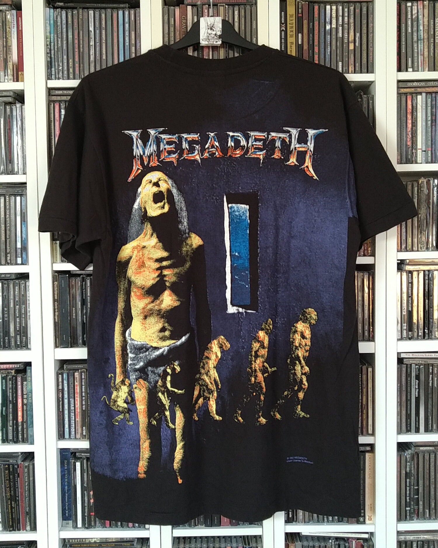 Newera■X MEGADETH Album T-shirt■送料込 Megadeth - AOP all over print New Vintage Band T shirt