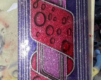 Custom painted skateboard.