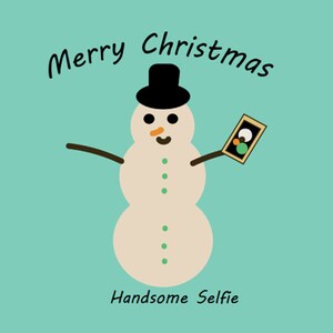 Ein Satz von Vier - Fröhliche Weihnachtskarten